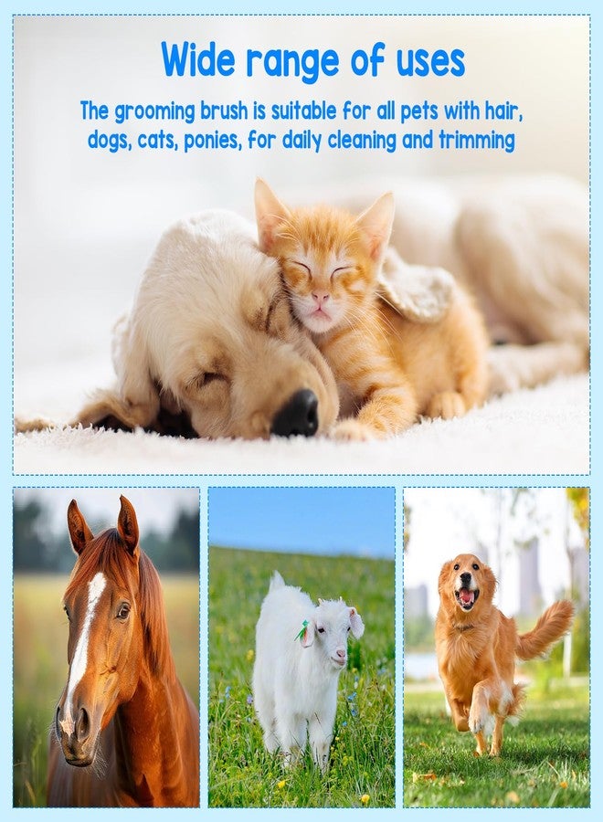 docucher Deshedding Dog Brush, Dog Grooming Brush for Shedding, Pet Hair Removal Tool for Cats, Dogs, Horses, Easy Hair Removal for Pets - Image 2