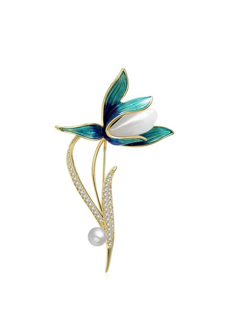 KUYING - New Fashion Pearl Brooch - Image 1