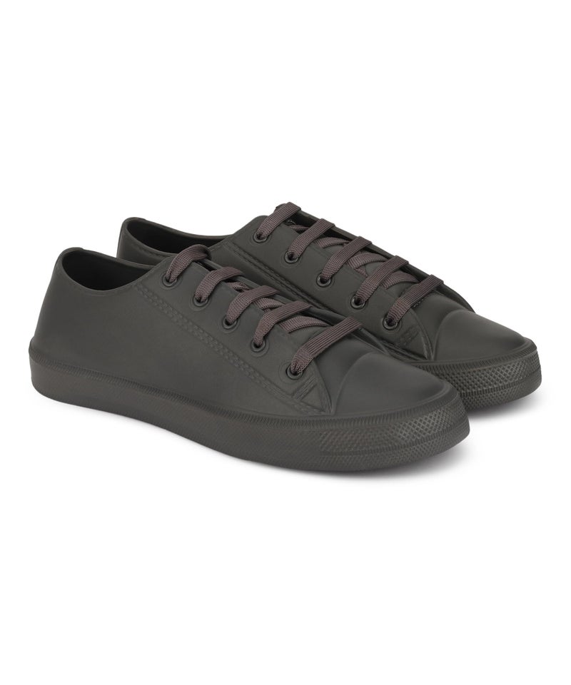Aqualite MET-111 Lightweight Casual Shoes with Comfort Cushion & Lace-Up Dailywear Shoes for Men Dark Grey - Image 1