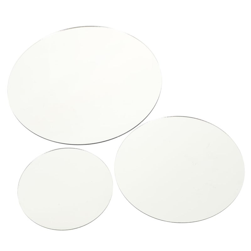 3 Acrylic Reflective Display Boards Photography Mirror Wall Decor - Image 2