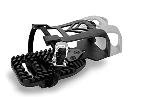 Boerte Peloton Bike & Peloton Bike+ Pedals Compatible Toe Cage Adapters - Convert Look Delta Pedals on Indoor Exercise Bike to Toe Cages and Straps - Ride with Regular Shoes - Image 2