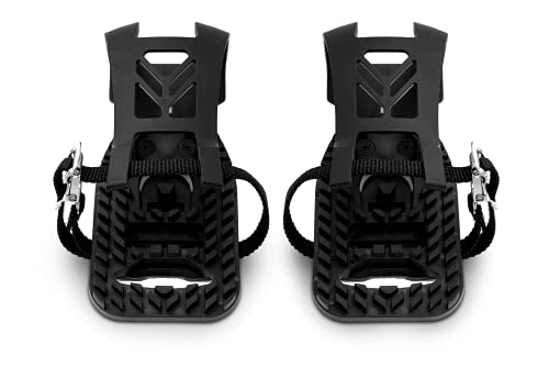 Boerte Peloton Bike & Peloton Bike+ Pedals Compatible Toe Cage Adapters - Convert Look Delta Pedals on Indoor Exercise Bike to Toe Cages and Straps - Ride with Regular Shoes - Image 4