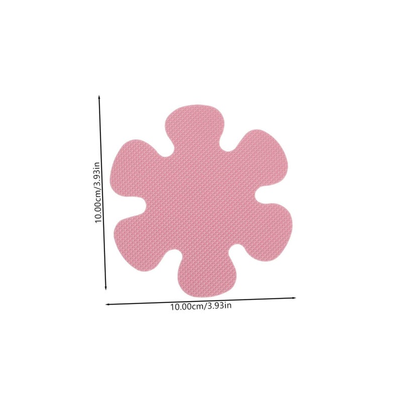 20 Pcs Non Slip Shower Stickers For Bathroom Tile Floor Flower Design - Image 3