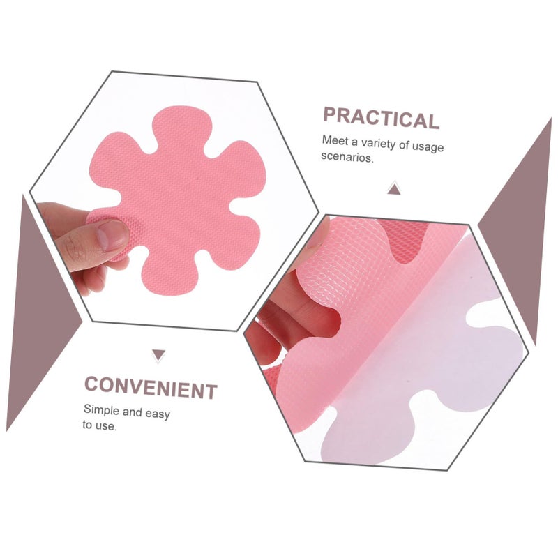 20 Pcs Non Slip Shower Stickers For Bathroom Tile Floor Flower Design - Image 4
