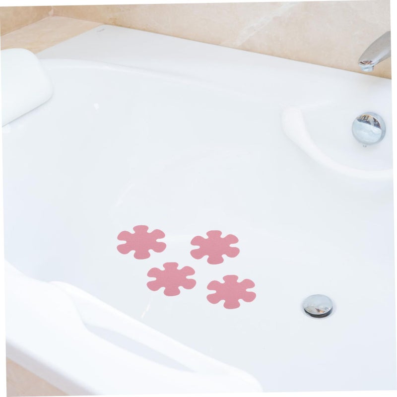 20 Pcs Non Slip Shower Stickers For Bathroom Tile Floor Flower Design - Image 5