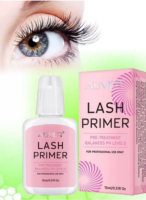 Lash Primer for Eyelash Extension Professional Use Only Easy to Remove Proteins and Oils Enhance Adhesive Strength of Eyelash Extensions Pre Treatment for Lash Enhancer Primer