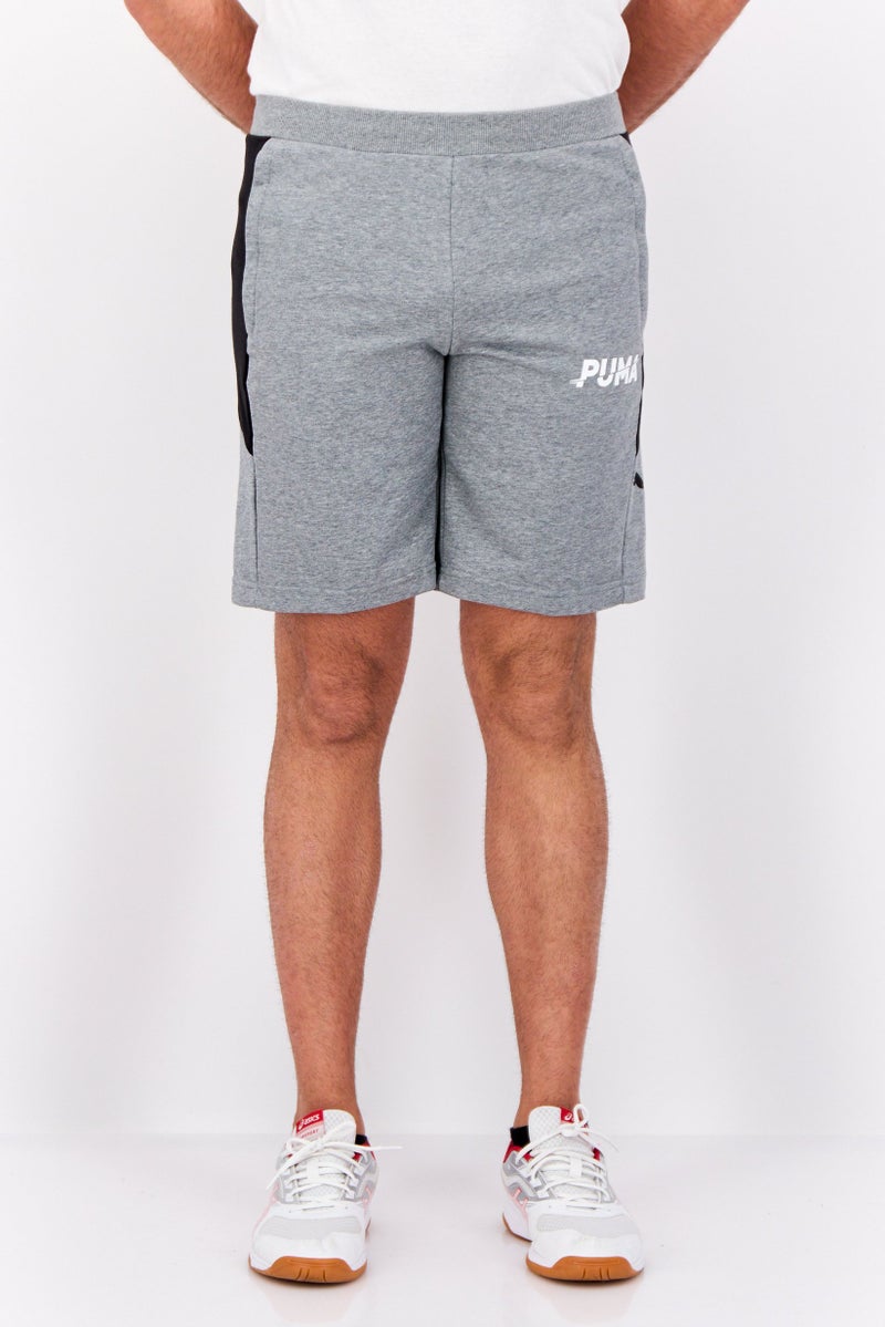PUMA Men Sportswear Fit Drawstring Training Shorts, Grey - Image 1