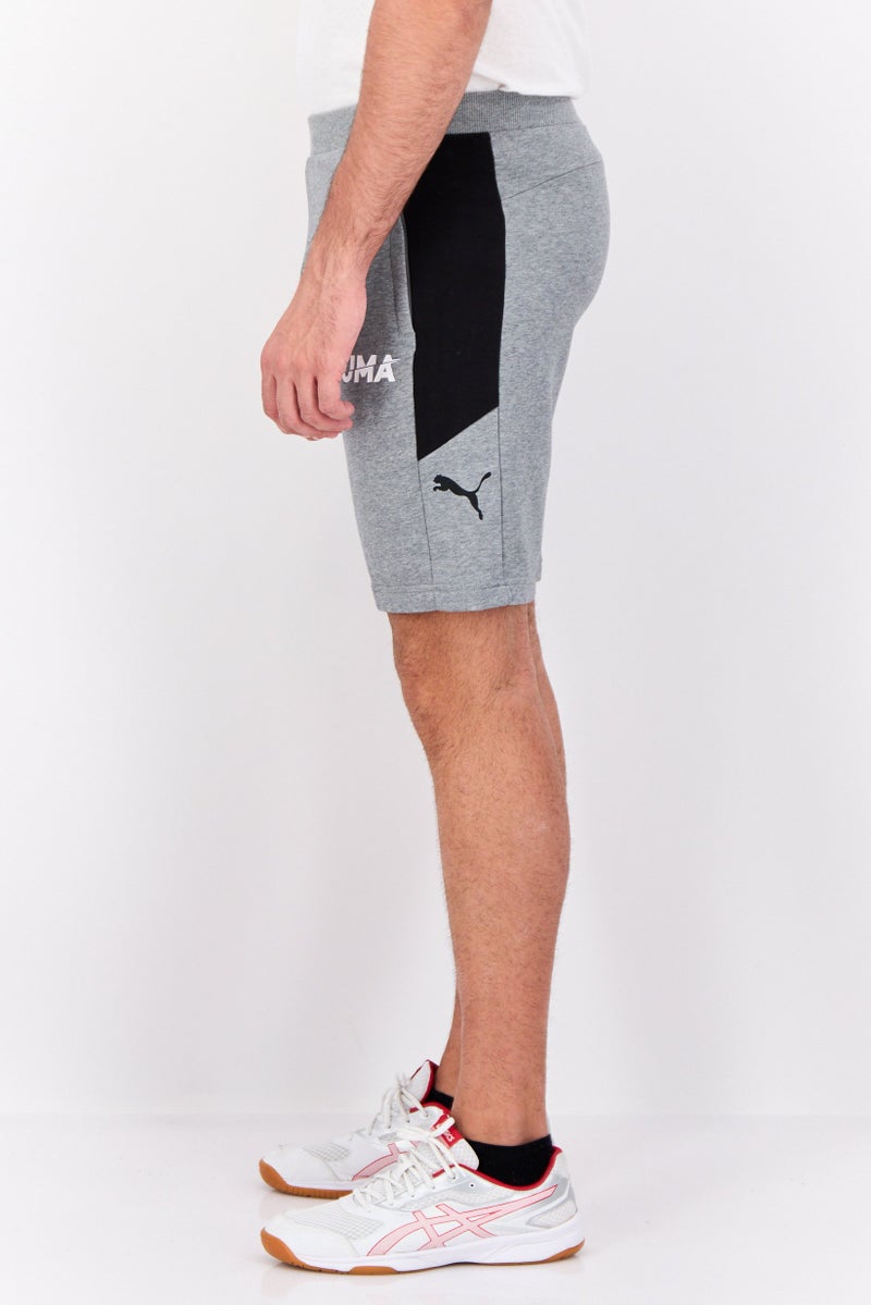 PUMA Men Sportswear Fit Drawstring Training Shorts, Grey - Image 3