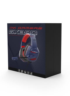 INK GAMERS GX300 Over Ear Wired Gaming Headphones for PS4/PS5/XBox/Switch/PC - Blue  - Image 5