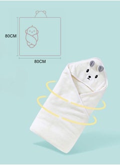 WooFree Hooded Baby Towel with Bear Ears Ultra Absorbent and Soft Washcloth  - Image 2