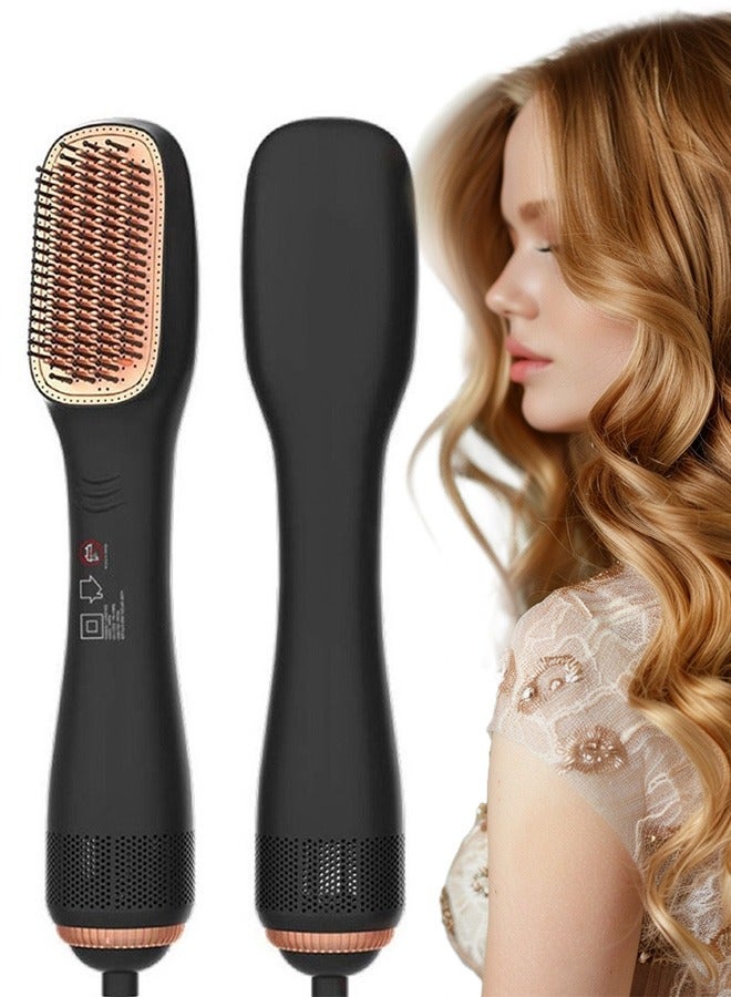 general Hair Dryer Brush Ceramic Dryer And Styler 2 In 1, Professional Hair Styler Volumizer Brush for Straightening and Curling Hot Air Brush with Anti-scalding Anti-frizz - Image 1