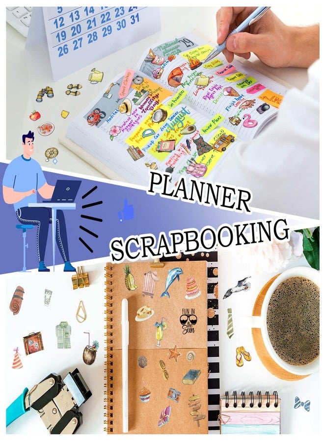 Perthlin 24 Sheets 1000+ Planner Stickers New Monthly Daily Planners Vintage Seasonal Happy Scrapbook Supplies Calendar Journaling Stickers Gifts - Image 5