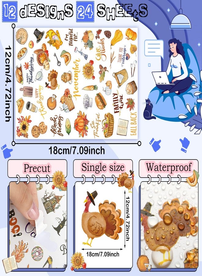 Perthlin 24 Sheets 1000+ Planner Stickers New Monthly Daily Planners Vintage Seasonal Happy Scrapbook Supplies Calendar Journaling Stickers Gifts - Image 2