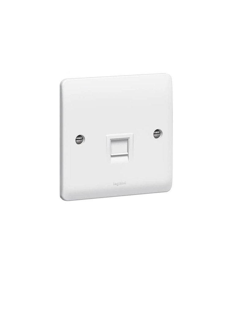 Legrand DATA SOCKET LEGRAND SYNERGY 730056 - RJ 45 CAT.6 - SINGLE - WHITE Rapid cable connection  - Image 1
