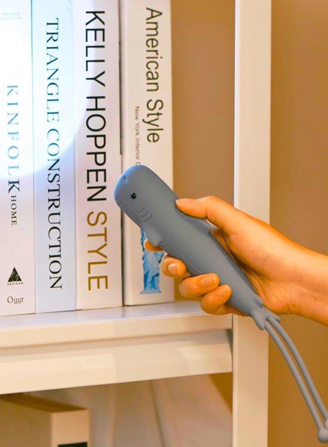 Chase Up Silicone LED Flashlight,Rechargeable Cute Animal Shaped Silicone kids Flashlight,Gifts for Camping Essentials Gear,Birthday,Christmas and New Year (Shark) - Image 3