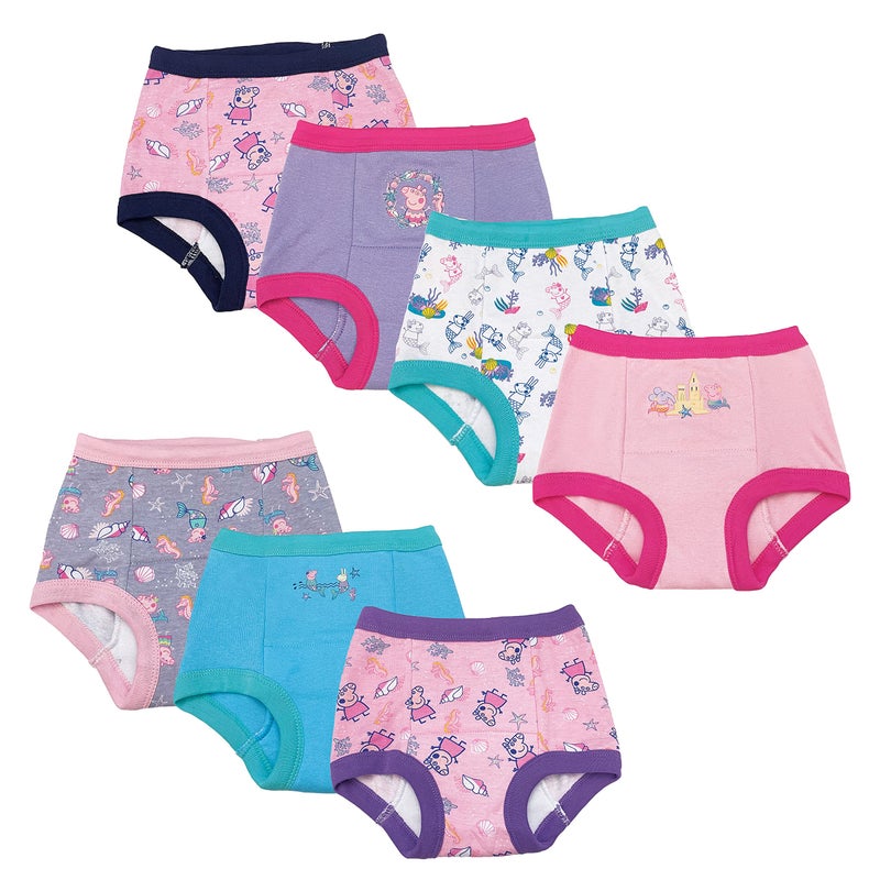 Peppa Pig unisex baby Pants Multipack and Toddler Potty Training Underwear, Peppagtraining7pk, 3T US - Image 1
