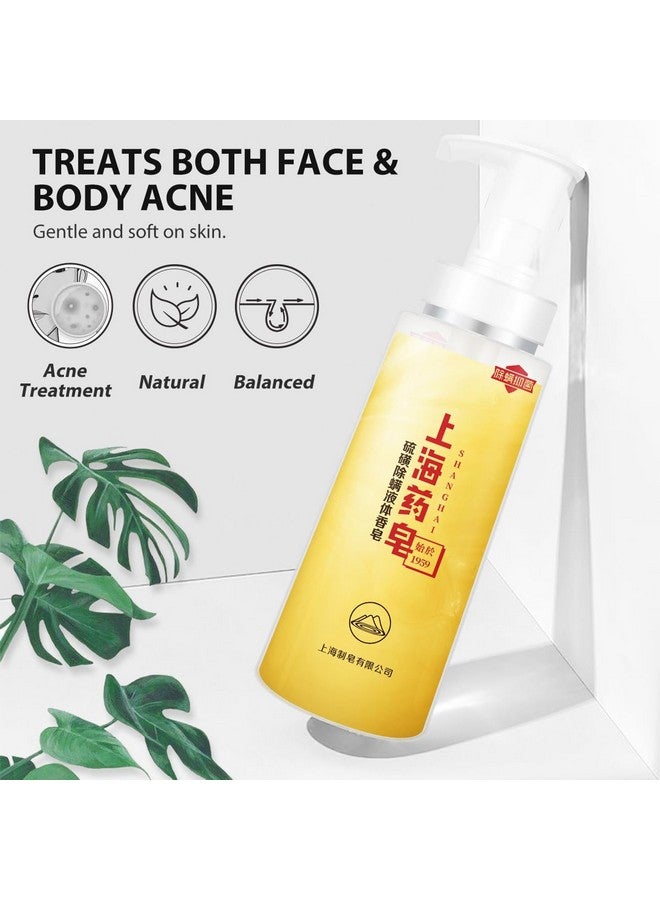 Bee & Flower Sulfur Soap Liquid Shampoo & Body Wash Daily Head To Toe Skin Care Product For Men And Women 16.8 Fl Oz Pack Of 1 - Image 2