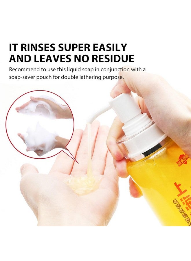 Bee & Flower Sulfur Soap Liquid Shampoo & Body Wash Daily Head To Toe Skin Care Product For Men And Women 16.8 Fl Oz Pack Of 1 - Image 4