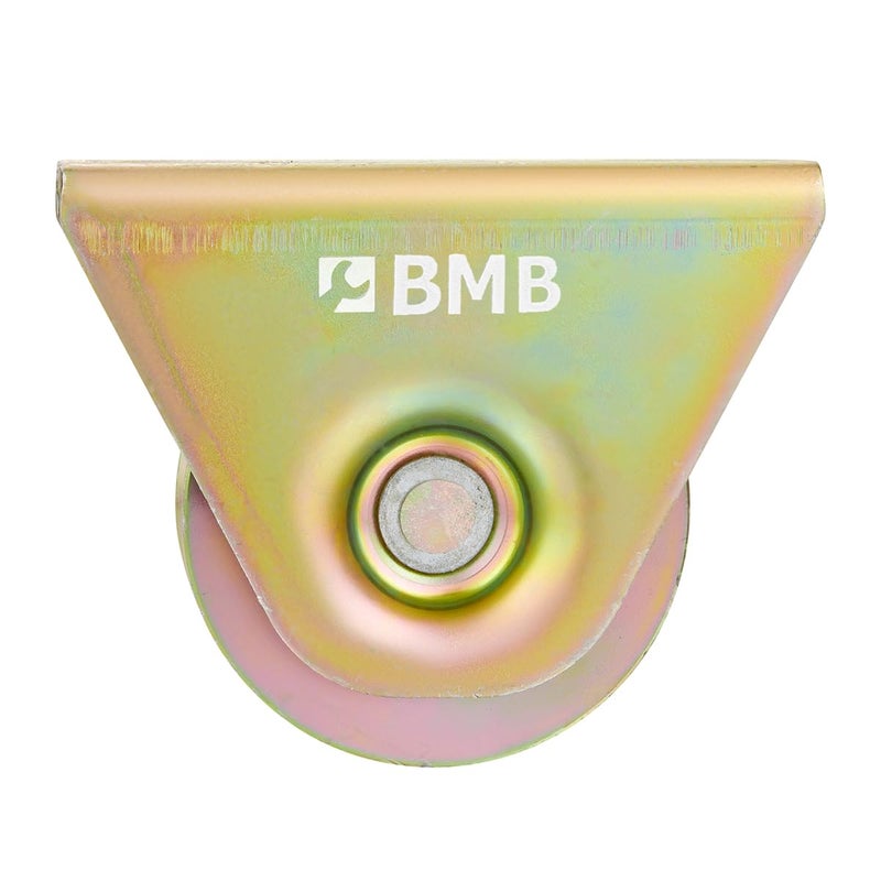 BMB TOOLS Y-Gate Roller Wheel -15x50mm- Quiet High-Load Capacity Yellow Zinc-Coated Sliding Gate Roller with Y-Groove Design for Heavy-Duty Gate Systems - for Track Gates and Industrial Applications - Image 2