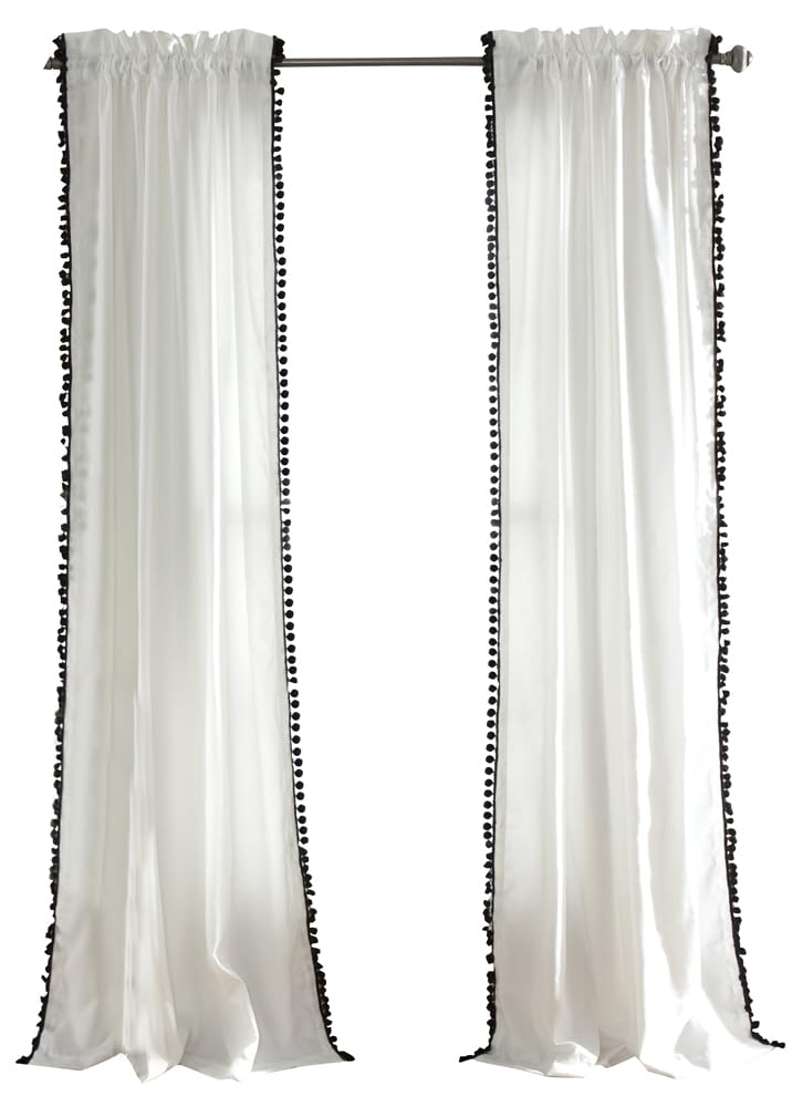 لاش ديكور ستارة نافذة أنيقة بتصميم منسول من قطعتين - Image 1