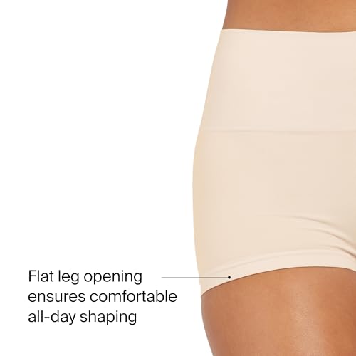 SPANX SPANXshape Everyday Shaping Boyshort - Comfortable Core Control Shapewear Underwear - Invisible Under Clothes - No-Show - Soft Nude - X-Large - Image 4