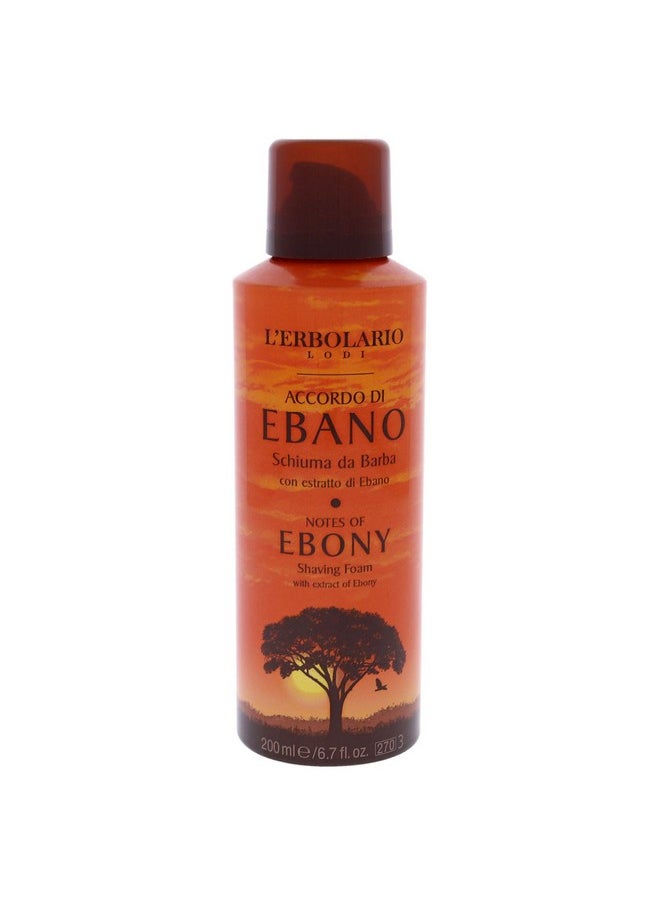 L'Erbolario Erbolario Notes Of Ebony Shaving Foam Gentle Foam For A Perfect Shave Leaves Skin Fresh And Moisturized Prepares Face For Shaving Perfect Masculine Scent Paraben And Cruelty Free 6.7 Oz  - Image 2