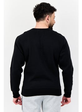 Champion Men Sportswear Fit Long Sleeve Outdoor Sweatshirts, Black  - Image 2