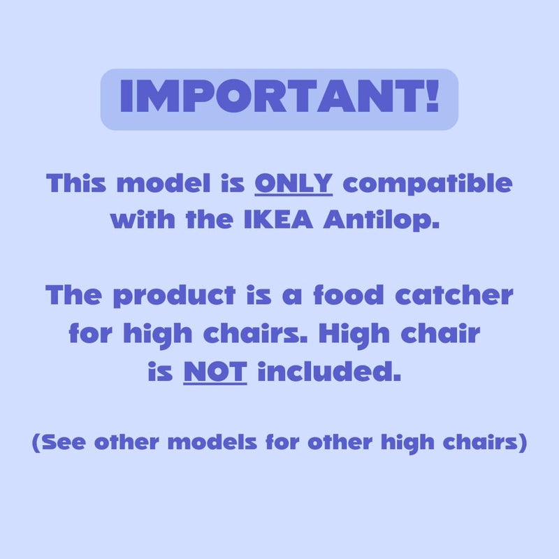 CATCHY -Food Catcher-Compatible with IKEA Antilop High Chair + 11 Other High Chairs- Highchair Sold Separately -Baby & Toddler Food & Mess Catcher-Premium Linen Inspired - Under High Chair Accessory - Image 2
