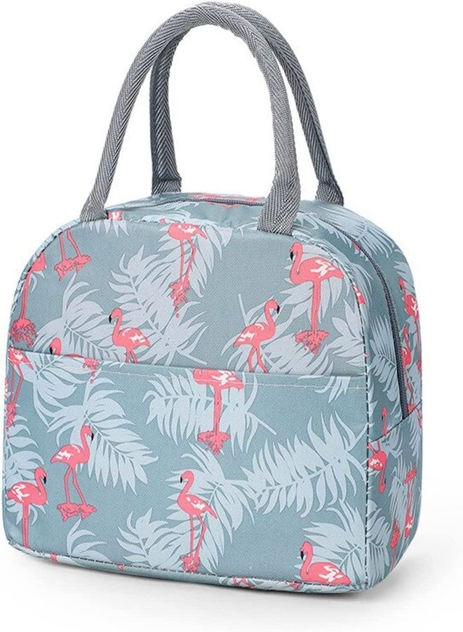 VENTWILLA Oxford Cloth Cooler Bags with Insulation and Waterproof Portability for use by Women, Girls, Adults, and Children, The Foldable Lunch Box Picnic Handbag Organizer (Flamingo) - Image 1