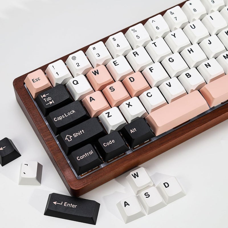 KBDiy Olivia Female Keycaps PBT Double Injection Keycaps Set, 174 Pink Keys 60 Percent Profile Cherry Keycaps for Mechanical Keyboard 61/64/68/84/87/100/104/108 - Image 1