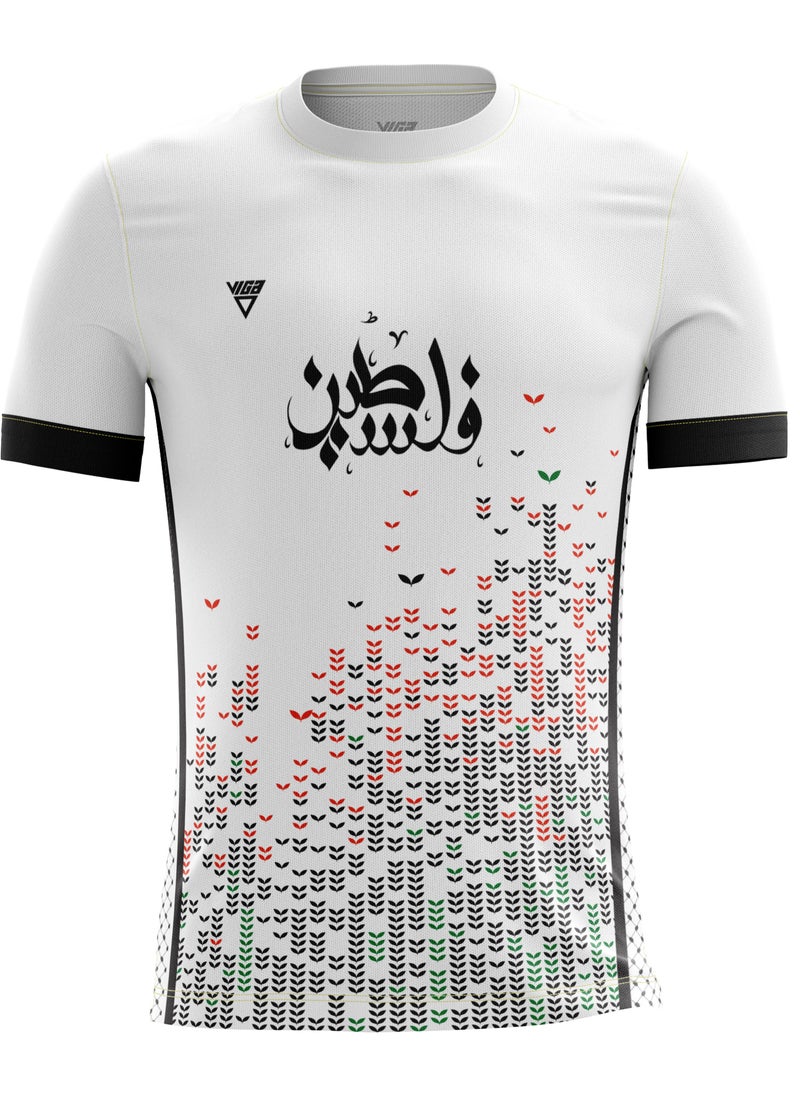 VIGA Kids Palestine White Soccer T-shirt  - Image 1