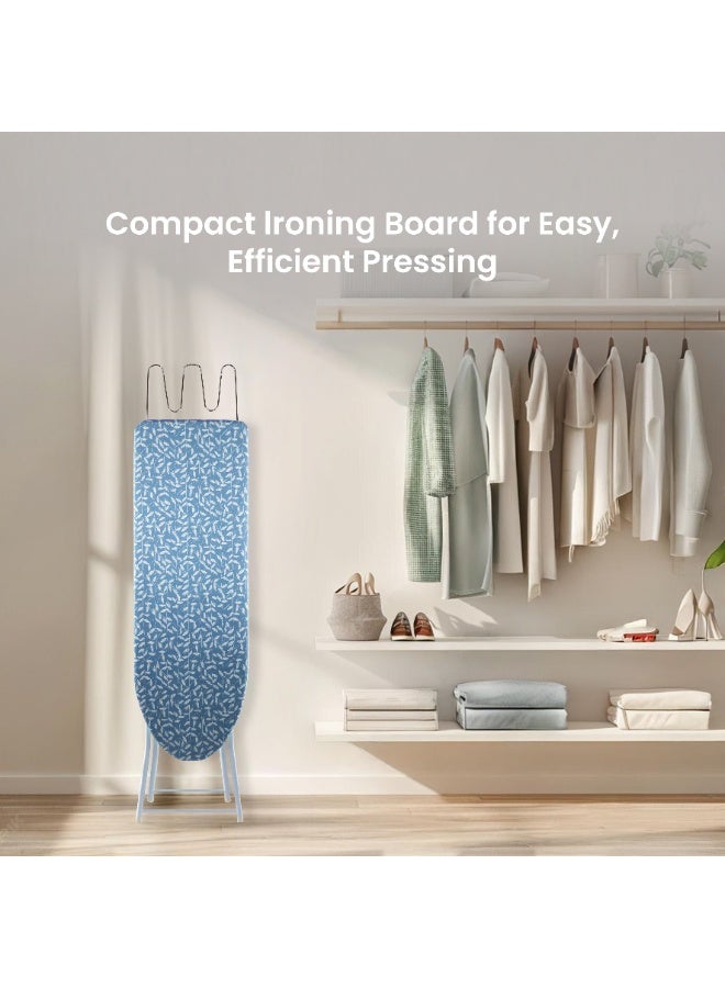 Clean and Care Ironing Board Size A 110cm x 30cm Strong Board 4 Adjustable Heights Iron Durable Stand High Quality Cushion Foldable Space saving - Image 4