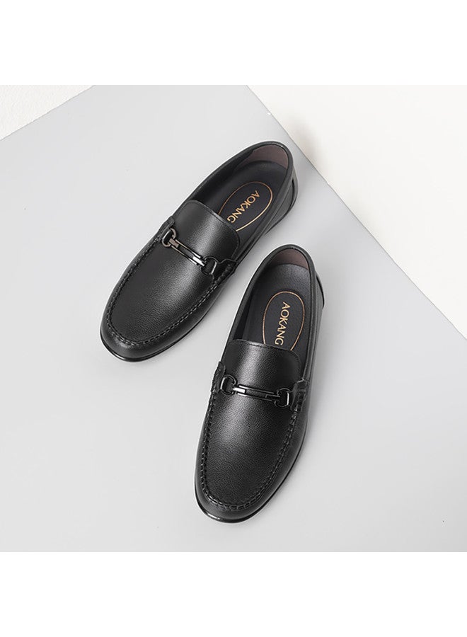 AOKANG Spring New Men's Bean Shoes Soft Sole Soft Upper Comfortable Casual Loafers - Image 3