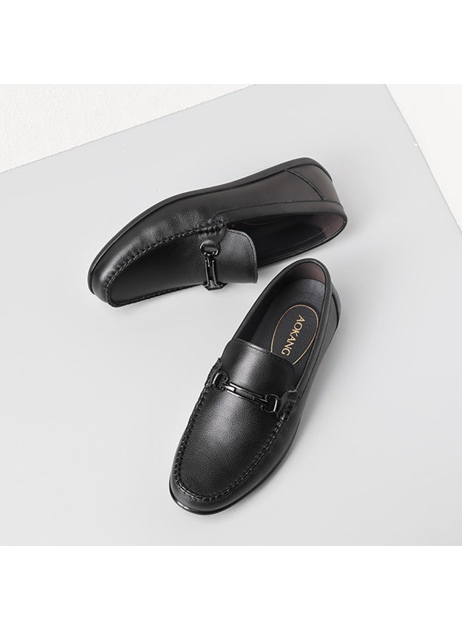 AOKANG Spring New Men's Bean Shoes Soft Sole Soft Upper Comfortable Casual Loafers - Image 5