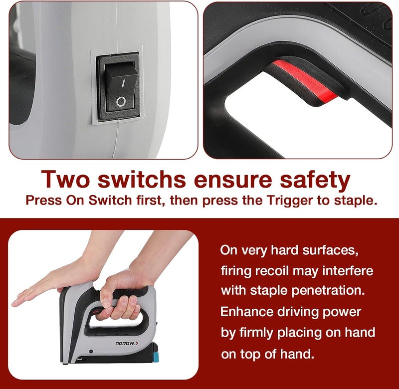 Arrow Fastener Arrow Cordless Staple Gun Kit, Electric Stapler with 3750 Pieces T50 1/4", 3/8", 1/2" Staples, for Upholstery Professional and DIY Projects, T50DCD - Image 5