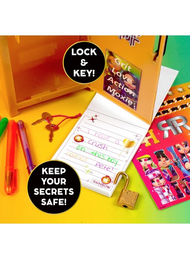 Secret Locker Stationery Set Including Notepad Gel Pens Stickers Ages 6+