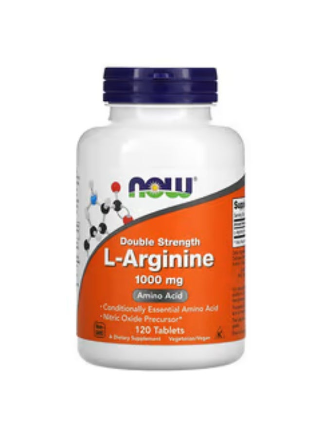 now L-Arginine 1000mg Double Strength 120 Tablets - Image 1