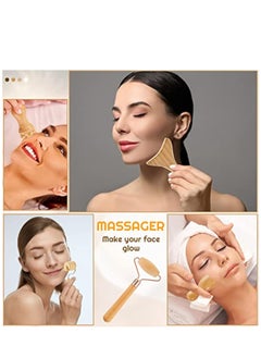 Hihonor 16 Pcs Wood Therapy Massage Tools Set Maderoterapia Kit Therapy Tools for Body Muscle Pain Relief Wooden Body Face Sculpting Tools Wood Roller Massager, Fascia Massage  - Image 3