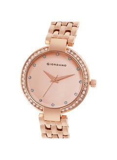 Giordano Fashionista Analogue Watch for Women Stylish Metal Strap, Diamond Studded Dial Ladies Wrist Watch 3 Hand, Ideal Gift for Female - GD-2141 (Full Rose Gold) - pzsku/ZB68E10BEC769C1F719CBZ/45/_/1738306292/72f740a9-cd30-4653-80b6-fc3f99215201