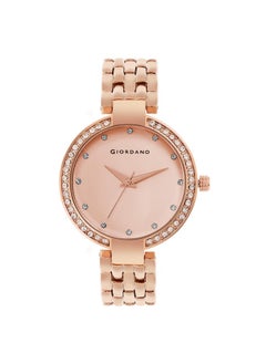 Giordano Fashionista Analogue Watch for Women Stylish Metal Strap, Diamond Studded Dial Ladies Wrist Watch 3 Hand, Ideal Gift for Female - GD-2141 (Full Rose Gold) - pzsku/ZB68E10BEC769C1F719CBZ/45/_/1738306295/2419784e-caf5-49f5-a76c-27899f763073