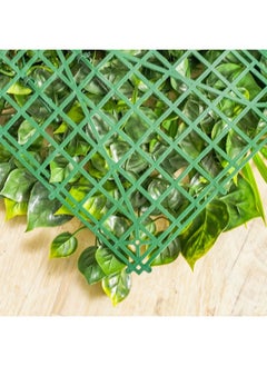 DANUBE HOME Artificial Fence Decorative Fence Cover With Plastic Plant Décor Uv Resistant Faux Plants Greenery Artificial Hedges For Garden Indoor Outdoor 100X100 Cm - Green  - Image 5