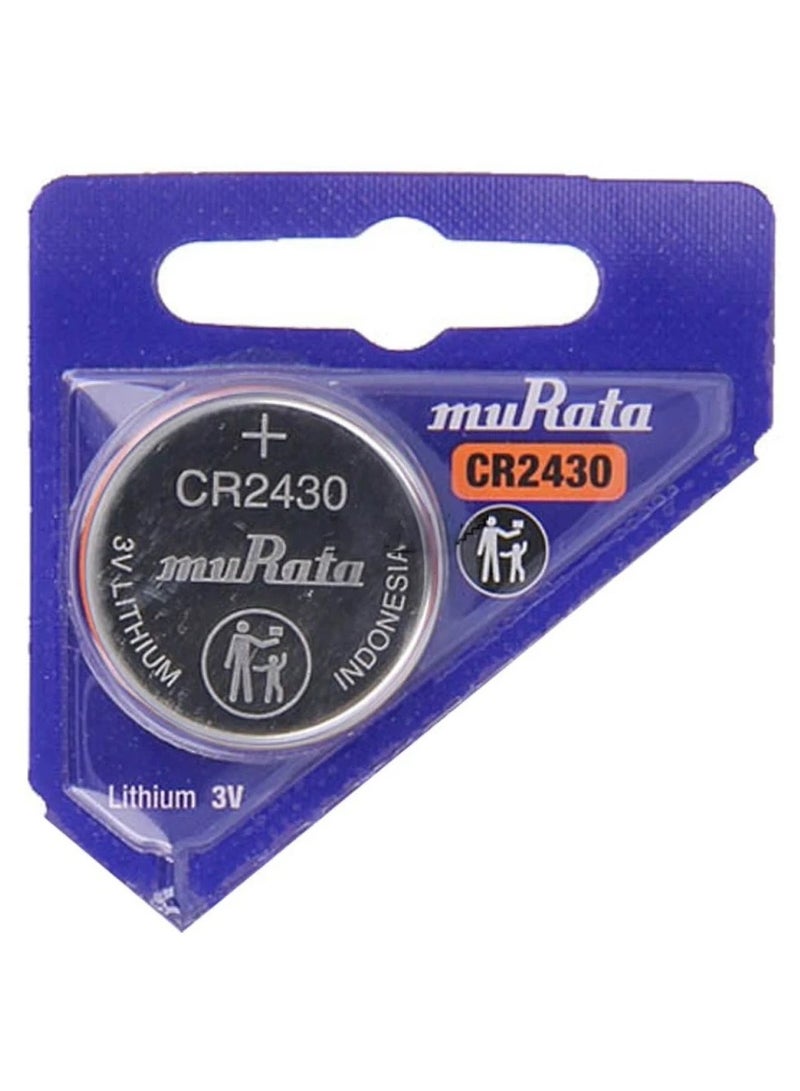 1-Piece Murata CR2430 Lithium 3V (muRata) Indonesia Battery