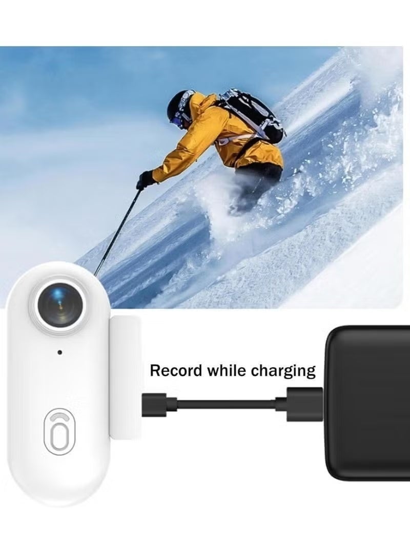 Rakzai 4K Ultra HD Mini Sports Camera – Wearable Magnetic Action Camera with Waterproof 30m Case, 360° Clip, 170° Wide-Angle Lens, Wi-Fi, 150-Min Battery for Cycling, Diving, Vlogging & Outdoor Adventures - Image 3