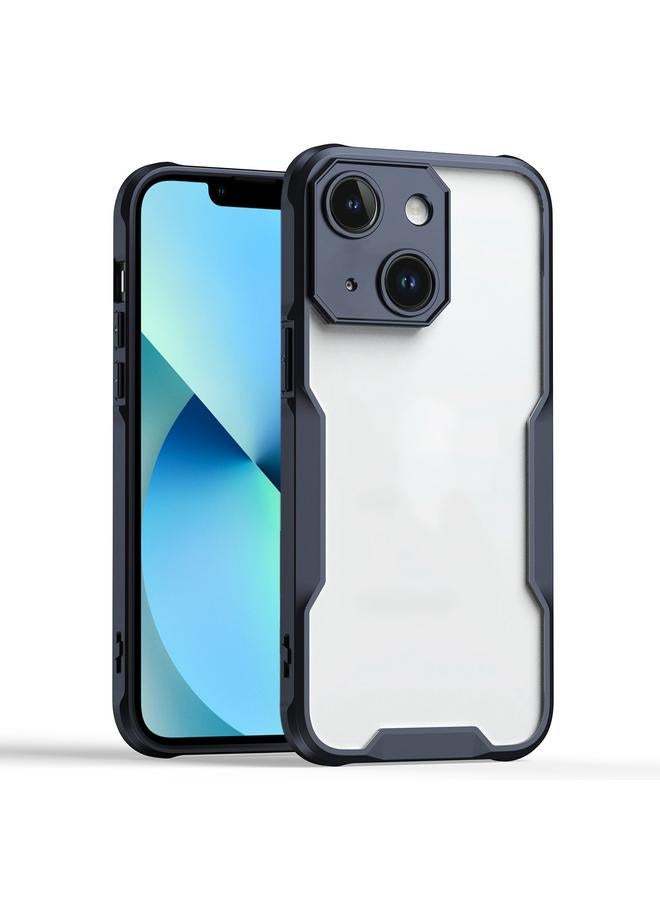 Zaboon For iPhone 13 Armor Shockproof PC Hybrid TPU Phone Case(Black)