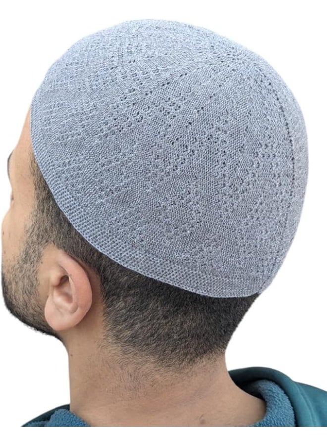 Muslim prayer cap made of Turkish cotton – designed for Islamic prayers and occasions, fits the shape of the head, one size fits all. - Image 5
