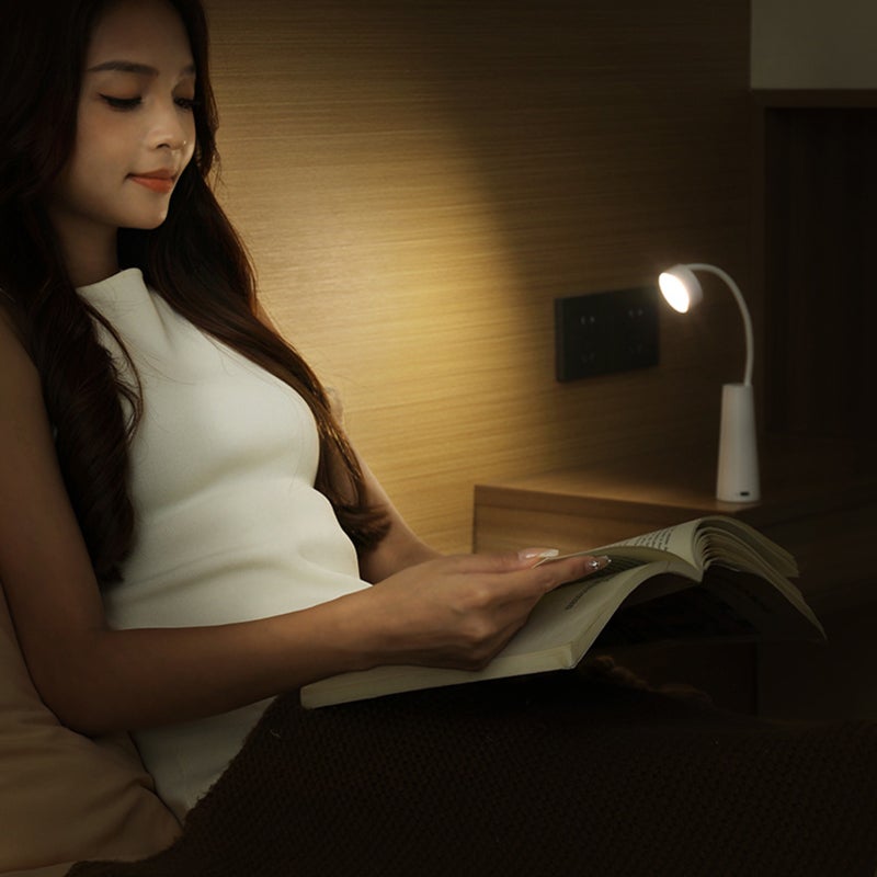 Magnetic Night Light Charging and Plugging Dual-use Student Dormitory Reading Hose Eye-care Desk Lamp Infinitely Dimmable Three Color Temperature - Image 5