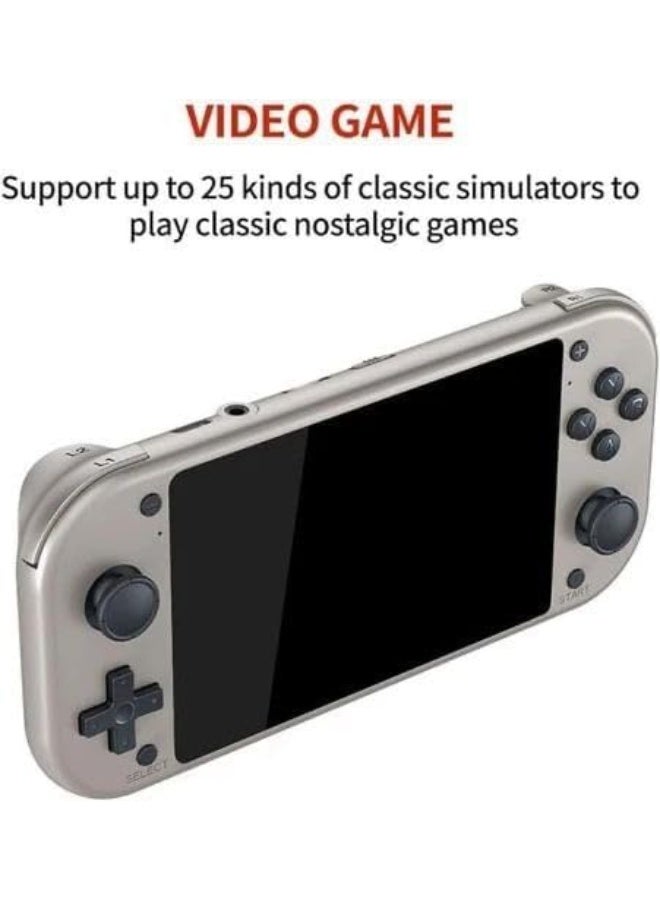 MI7 Handheld Gaming Console 4.3 Inch HD Screen Retro Game Player with PSP/PS1/N64 Emulator, 4000mAh Rechargeable Battery – White - Image 2