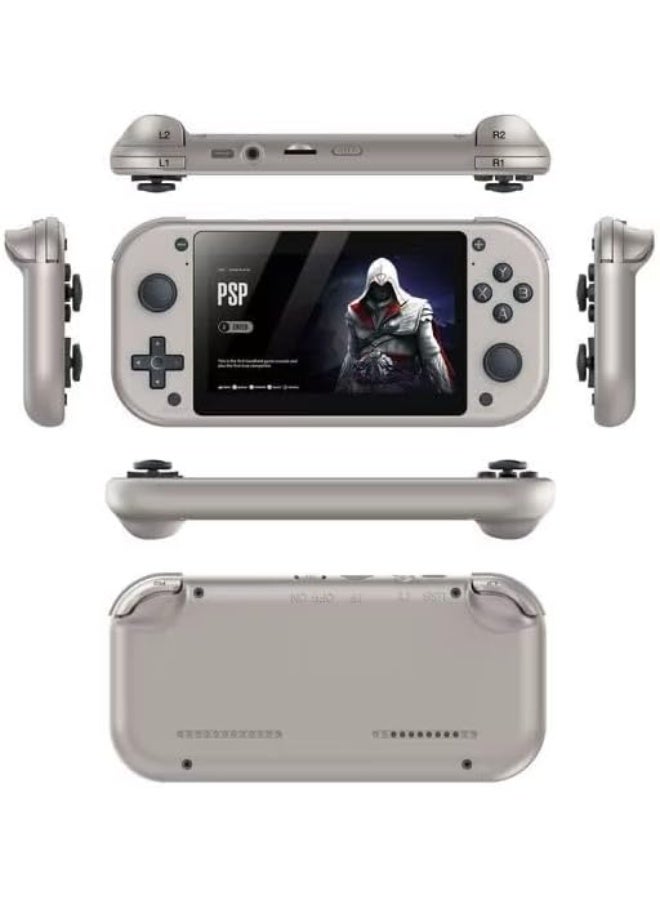 MI7 Handheld Gaming Console 4.3 Inch HD Screen Retro Game Player with PSP/PS1/N64 Emulator, 4000mAh Rechargeable Battery – White - Image 3