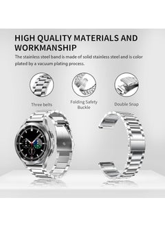 Stainless Steel BandCompatible with Huawei Watch GT4 46mm Replacement Wristband Metal Watch Band for Huawei Gt4 Watch Strap 22mm (Silver) - pzsku/ZB68E88CF4B5F7906D0ACZ/45/_/1737182117/d02066e9-1832-45d0-8272-6598f1e0780c