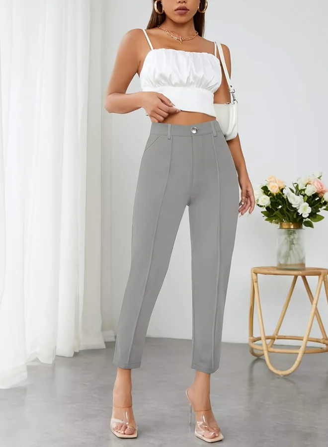 تايك تو بنطال مدبب بخصر عالي